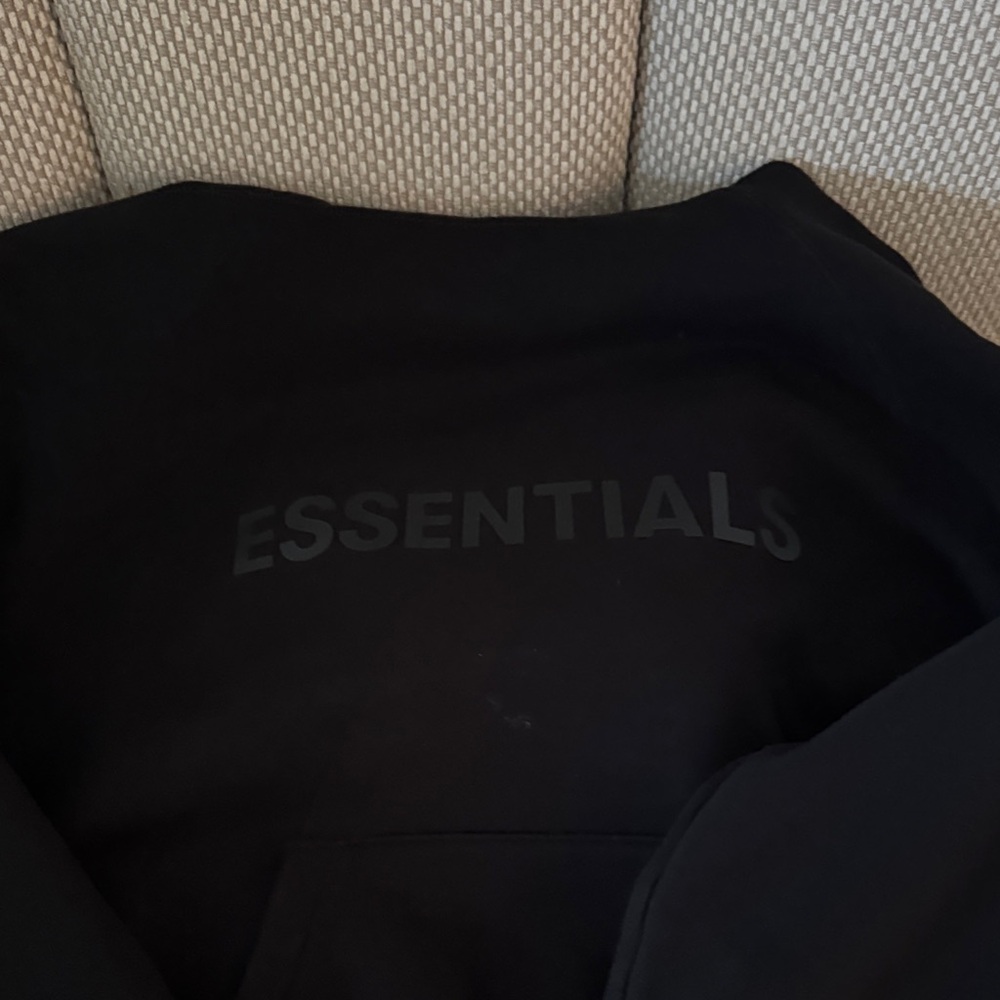 Essentials Men's Black Crewneck Sweater